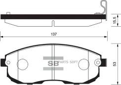 ������� �������� �. Nissan 200SX/Maxima 1.8T/2.0/3.0i 88-00 Sangsin Brake SP1183 SP1183SNS 293 12 [D106M2Y991] ! SP1183 ����