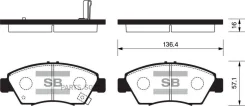������� ��������� ��������, �������� Sangsin Brake SP1221 SP1221 ����