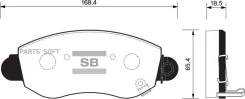 ������� ��������� �������� �������� Sangsin SP1275 Sangsin Brake SP1275 SP1275 ����