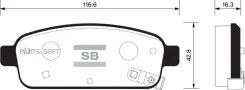������� ��������� ��������, ������ Sangsin Brake SP1363 SP1363 ����