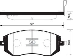 ������� ��������� ��������, �������� Sangsin Brake SP1367 SP1367 ����