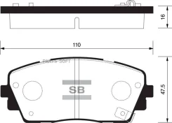 ������� ��������� KIA Picanto 11- �������� SP1405 Sangsin Brake SP1405 SP1405 ����