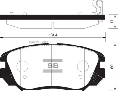 ������� ��������� �������� Opel Insignia 1.6-2.0CDTi 08 SP1402 Sangsin Brake SP1402 SP1402 ����