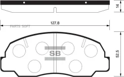 ������� �������� ��������! Mazda B 1.8/2.0 81-85, Daihatsu Rocky 2.8TD 91-96 Sangsin Brake SP1417 SP1417 SP1417 ����