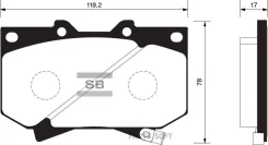 ������� �������� �.! Toyota Land Cruiser 100 4.7i 32V/4.2TD 98 Sangsin Brake SP1422 SP1422 SP1422 ����