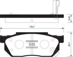 ������� �������� ��������! Honda Civic 1.3-1.6 87-91/1.3 16V 91-95 Sangsin Brake SP1462 SP1462 SP1462 ����