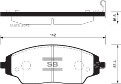 ������� ��������� ��������, �������� Sangsin Brake SP1481 SP1481 ����