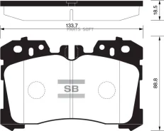 ������� �������� �.! Lexus LS460/LS600 06 Sangsin Brake SP1496 SP1496 SP1496 ����