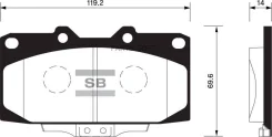 ������� ��������� ��������, �������� Sangsin Brake SP1486 SP1486 ����