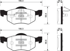 ������� ��������� (�������) Ford Maverick 00-07 / Mazda Tribute 00-07 Sangsin Brake SP1519, �������� SP1519 ����