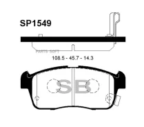������� ���������, �������� Sangsin Brake SP1549 SP1549 ����