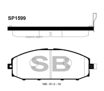 ������� ��������� Nissan Patrol 2.8D-4.2D 97-10 �������� SP1599 Sangsin Brake SP1599 SP1599 ����