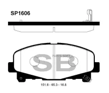 ������� �������� ��������! Honda Acord IX 2.0-2.4i 07.08 Sangsin Brake SP1606 SP1606SNS SP1606 ����