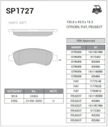 ������� ��������� ��������, ������ Sangsin Brake SP1727 SP1727 ����