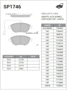 ������� ��������� ��������! Fiat Doblo/Stilo 01-07 Sangsin Brake SP1746 SP1746 SP1746 ����