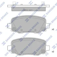 ������� �������� ������! Jeep Cherokee V (KL) all 13 Sangsin Brake SP1858 SP1858 SP1858 ����