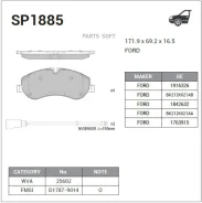 ������� ��������� ��������, �������� Sangsin Brake SP1885 SP1885 ����