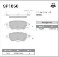 ������� ��������� ��������, ������ Sangsin Brake SP1860 SP1860 ����