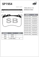 ������� �������� ��������! MB C216/C218/W212/W221 11 Sangsin Brake SP1954 SP1954 SP1954 ����
