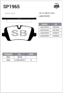 ������� �������� ������! Land Rover Range Rover/Range Rover Sport 5.0/3.0TD/4.4TD 12 Sangsin Brake SP1965 SP1965 SP1965 ����