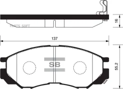 ������� ��������� �������� �������� �����:HI-Q Mitsubishi L200 (K7T, K6T) Sangsin Brake SP2011 SP2011 ����