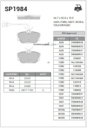 ������� �������� ������! VW Golf II/III/Passat 1.6-2.8/1.9TDi 88-99 Sangsin Brake SP1984 SP1984 SP1984 ����