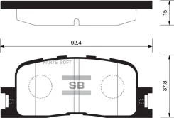 ������� ��������� �������� ������ Sangsin SP2038 Sangsin Brake SP2038 SP2038 ����