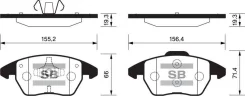 ������� ��������� ��������, �������� Sangsin Brake SP2098 SP2098 ����