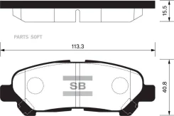 ������� ��������! ������ Toyota Highlander 2.7/3.5 09 Sangsin Brake SP2136 SP2136SNS SP2136 ����