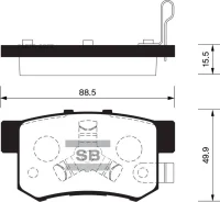 ������� ��������� ��������, ������ Sangsin Brake SP2116 SP2116 ����