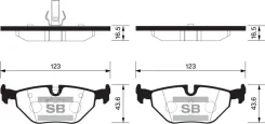 ������� ��������� �������� BMW E46 1.6i-2.8i/D 98, Rover 75 99 SP2162 Sangsin Brake SP2162 SP2162 ����