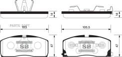 ������� ��������� �������� �������� Sangsin SP2154 Sangsin Brake SP2154 SP2154 ����