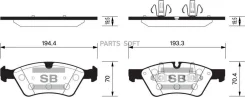 ������� �������� ��������! MB W164/W251 3.5-3.0DCi 05 Sangsin Brake SP2189 SP2189 SP2189 ����