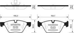 ������� �������� ��������! BMW E60/E61 2.0i/2.3/2.5 03 Sangsin Brake SP2159 SP2159 SP2159 ����