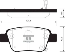 ������� ��������� ��������, ������ Sangsin Brake SP2184 SP2184 ����