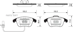 ������� �������� ��������! Audi A4/A5 1.8TFSi-3.2FSI/2.7TDi 07 Sangsin Brake SP2144 SP2144 SP2144 ����