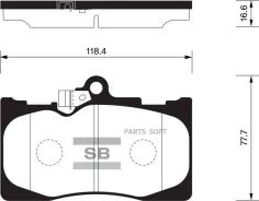 ������� �������� �.! Lexus LS 430 00 Sangsin Brake SP2302 SP2302 SP2302 ����