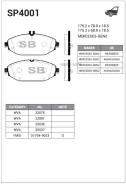 ������� �������� ��������! MB W205/W213 1.8-3.0/2.0d/2.2d 13 Sangsin Brake SP4001 SP4001 SP4001 ����