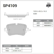 ������� ��������� �������� ������ �����:HI-Q AUDI Q7 (4MB, 4MG), AUDI Q8 (4MN), AUDI A8 D4 (4H2, 4H8 Sangsin Brake SP4109 SP4109 ����
