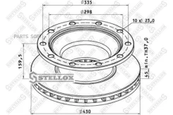 ���� ��������� !430/290x45/159.5 10n-335-23 �������� � ���������� ������ ABS / Stellox 8500810SX 8500810SX ����