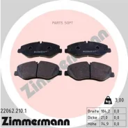 ������� �������� ! �����. 184x75x21 MB Vito W447 1.6-2.1CDi 14 Zimmermann 220622101 220622101 ����