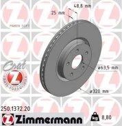 ���� ��������� ! �����. 320x25/49-5x108 Ford Kuga II 13 / Tourneo Connect II 13 Zimmermann 250137220 250137220 ����