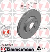 ���� ��������� ! �����. 297x28/52-5x114 Mazda 6/CX-5 2.0/2.2TD 11 Zimmermann 370305020 370305020 ����
