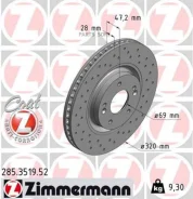 ���� ��������� ! Sport �����. 320x28/47-5x114 Hyundai i40 1.6/2.0/1.7CRDi 11 Zimmermann 285351952 285351952 ����