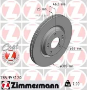 ���� ��������� ! �����. 305x25/47-5x114 KIA i30 1.4MPI/T-GDI 16, Hyundai Kona 1.6CRDi Zimmermann 285353120 285353120 ����