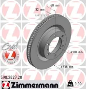���� ��������� ! �����. 338x32/68-6x140 Toyota Land Cruiser 200 07 Zimmermann 590282720 590282720 ����