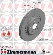 ���� ��������� ! �����. 328x28/49-5x114 Toyota Camry 2.4-3.5 VVTi 06 Zimmermann 590283420 590283420 ����