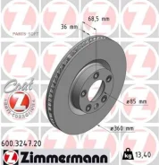 ���� ��������� ! �����. ���. 360x36/68-5x130 Porsche Cayenne, VW Touareg 3.0-4.8/4.2TDI Zimmermann 600324720 600324720 ����