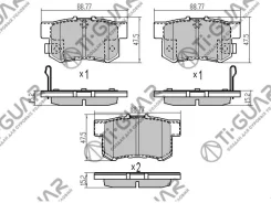 ��������� ������� �������� /������ �������� 4�� /TI-GUAR ��� Honda Accord 1988-1989, Civic 1991-1995/ FIT GD-GE, Inspire, Integra; TG-8206 PN8206 0586...
