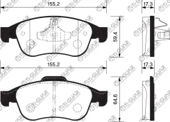 ��������� ������� �������� /�������� �������� 4�� /TI-GUAR ��� Renault Captur 2013-2020, Duster 2011-2021, Fluence 2010-2018, Megane 2008-2016; TG-055...